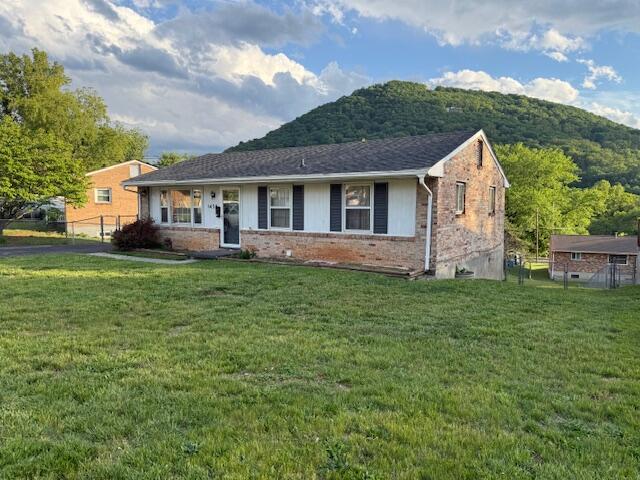 1433 Morehead Ave SE, Roanoke, VA 24013 - ranch-style home with a mountain view and brick siding