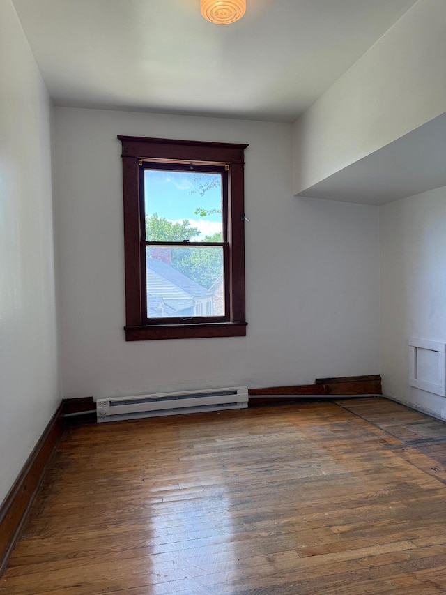 111 Rosedale Ave, Covington, VA 24426 - empty room featuring baseboard heating and hardwood / wood-style floors