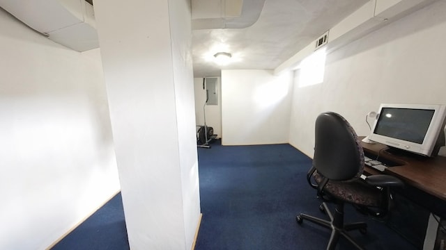 office featuring electric panel