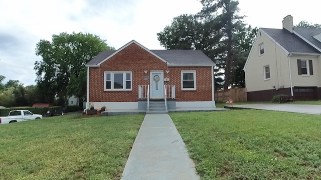 bungalow with brick siding