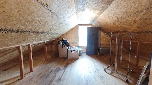 view of attic