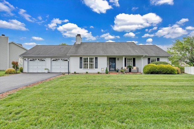 2420 Carlsbad Cir, Roanoke, VA 24012 - single story home featuring driveway, a garage, and a chimney