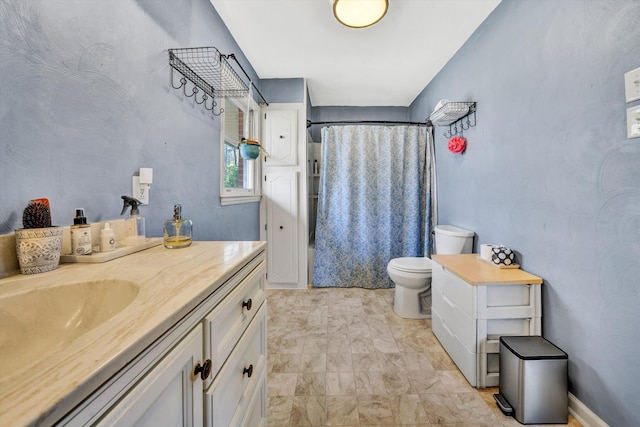 3553 Kidder Ln, Salem, VA 24153 - full bath with a shower with curtain, vanity, and toilet