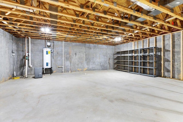 6618 Hartman Ct, Roanoke, VA 24019 - unfinished basement with water heater