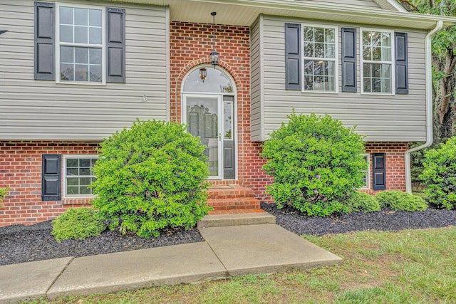 60 Surber Dr, Moneta, VA 24121 - view of exterior entry featuring brick siding