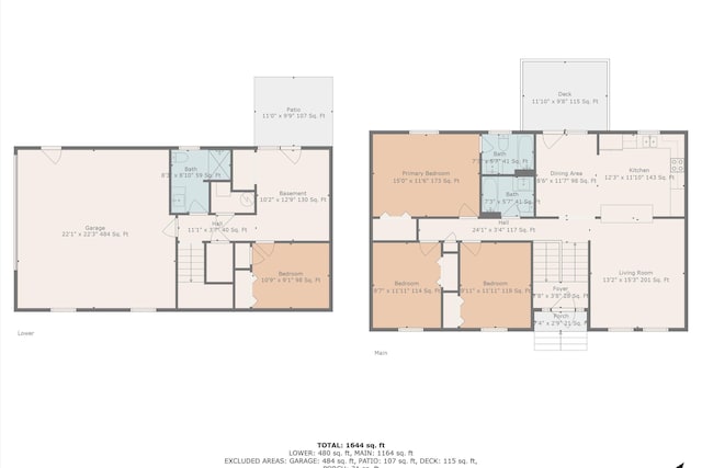 60 Surber Dr, Moneta, VA 24121 - home floor plan