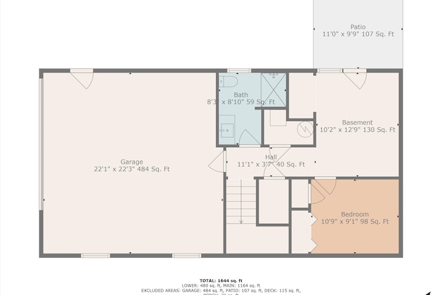 60 Surber Dr, Moneta, VA 24121 - home floor plan