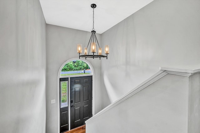 60 Surber Dr, Moneta, VA 24121 - foyer with a chandelier