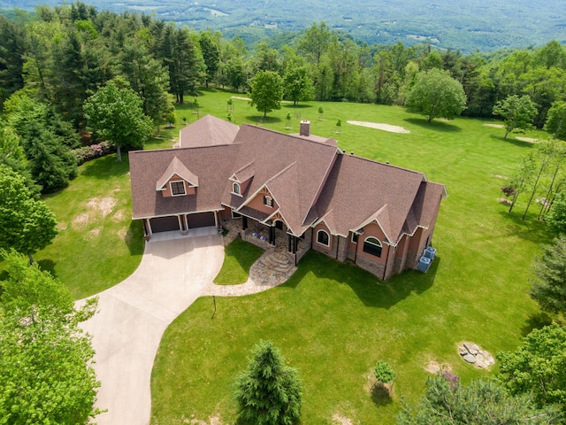 493 Pops Peak Rd, Fancy Gap, VA 24328 - view from above of property with a heavily wooded area