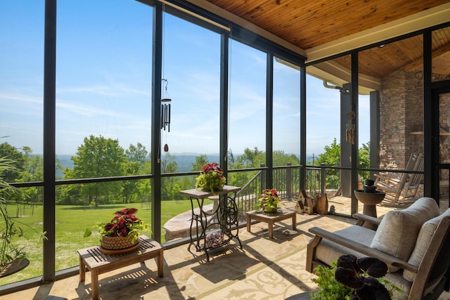 493 Pops Peak Rd, Fancy Gap, VA 24328 - sunroom / solarium with vaulted ceiling