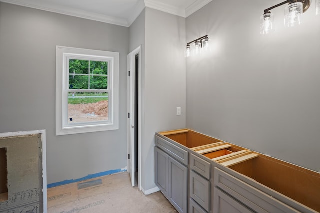 105 Belvior Cir, Moneta, VA 24121 - bathroom featuring crown molding