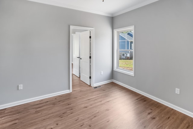 105 Belvior Cir, Moneta, VA 24121 - spare room featuring ornamental molding and wood finished floors