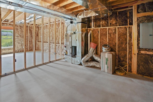 105 Belvior Cir, Moneta, VA 24121 - below grade area featuring electric panel and heating unit