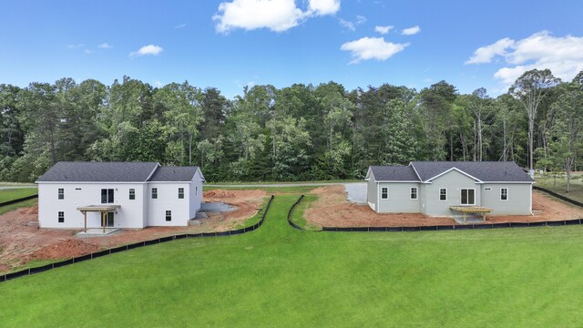 105 Belvior Cir, Moneta, VA 24121 - aerial view of property and surrounding area featuring a heavily wooded area
