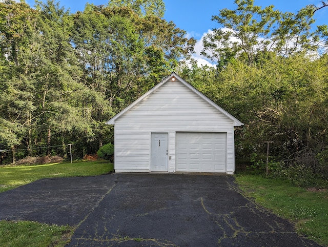 1987 Franklin St, Rocky Mount, VA 24151 - detached garage with asphalt driveway