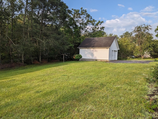 1987 Franklin St, Rocky Mount, VA 24151 - view of grassy yard featuring an outbuilding and a detached garage