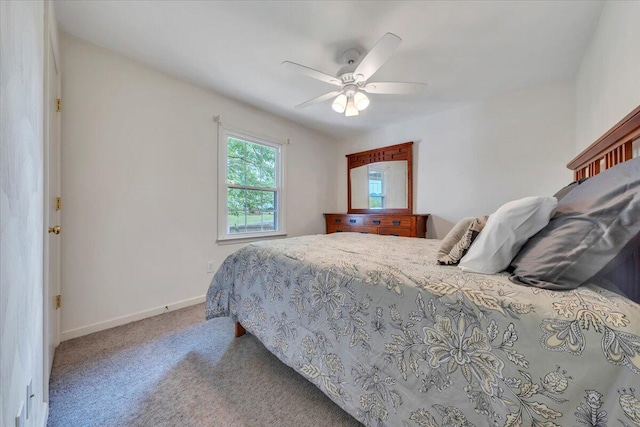 112 N Rome Dr, Roanoke, VA 24019 - bedroom featuring carpet floors, baseboards, and a ceiling fan