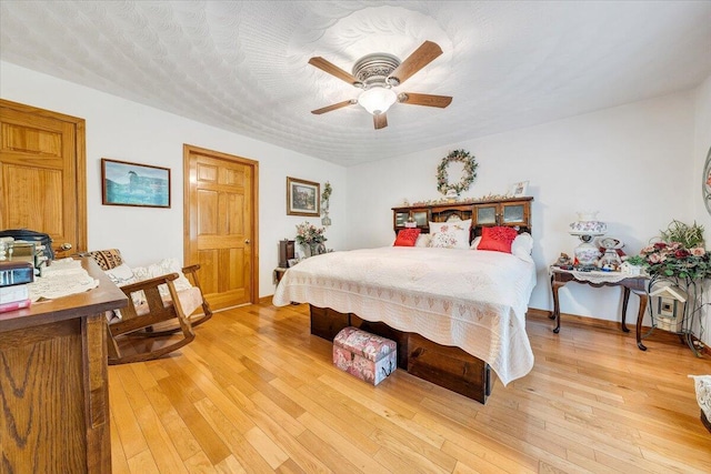 338 White Oak Ln, New Castle, VA 24127 - bedroom with light wood-style floors and baseboards