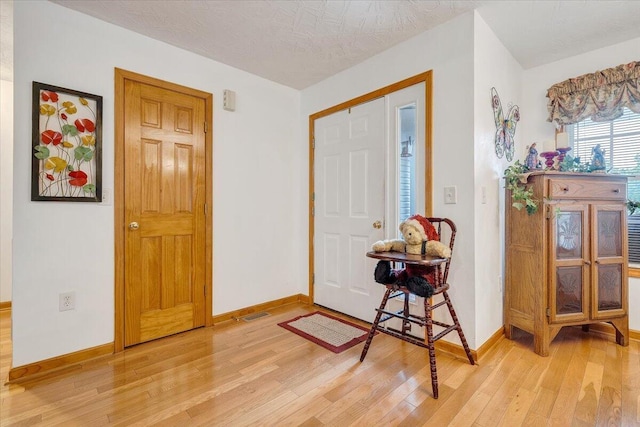 338 White Oak Ln, New Castle, VA 24127 - foyer featuring light wood-style flooring and baseboards