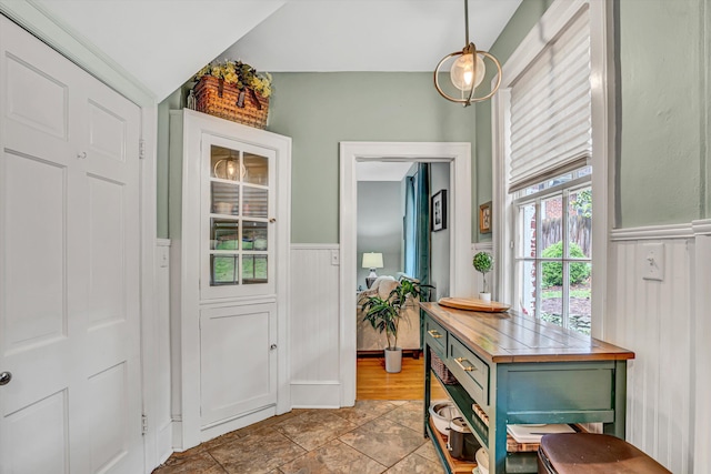 2408 Avenham Ave SW, Roanoke, VA 24014 - foyer with a wainscoted wall and a decorative wall