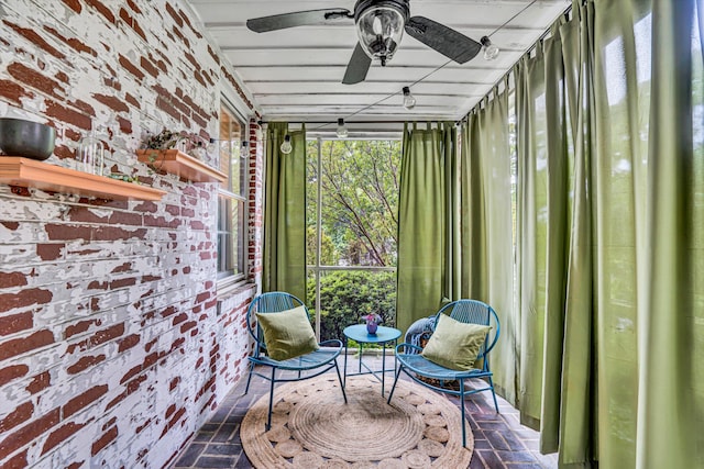 2408 Avenham Ave SW, Roanoke, VA 24014 - sunroom with ceiling fan