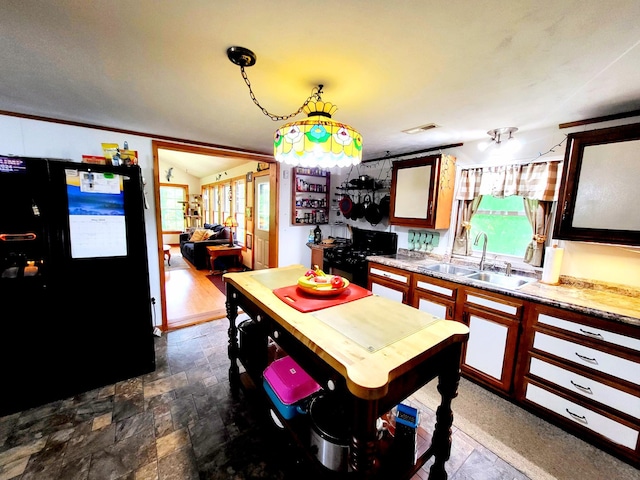 1652 Happy Acres Dr, Moneta, VA 24121 - dining room featuring healthy amount of natural light and dark stone finish floors