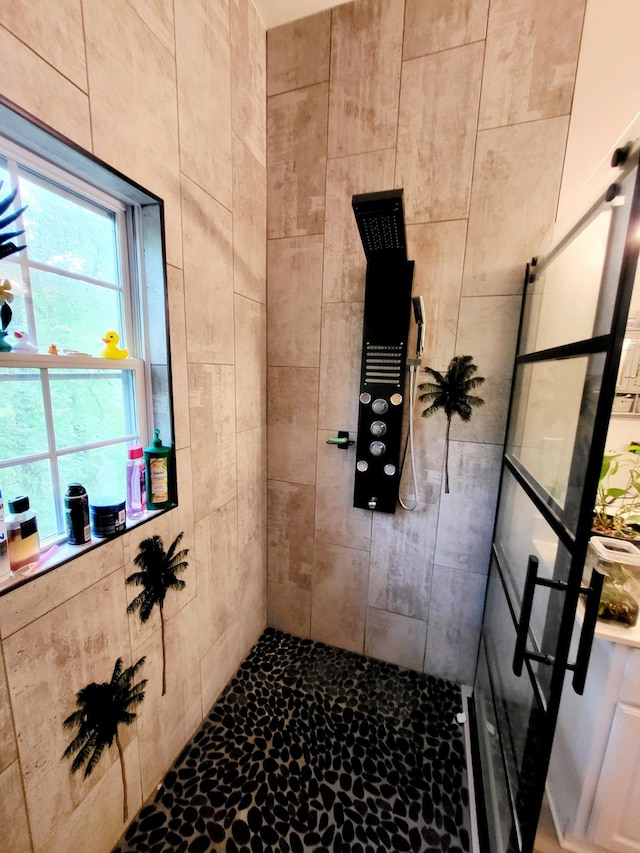 1652 Happy Acres Dr, Moneta, VA 24121 - bathroom with tiled shower