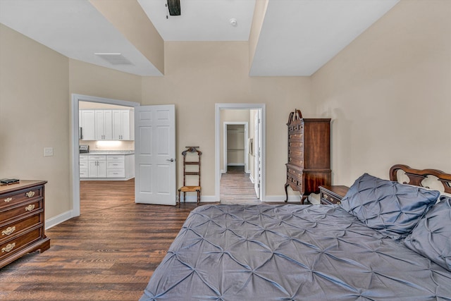 115 Professional Dr, Hardy, VA 24101 - bedroom with dark wood-type flooring, baseboards, and ensuite bath