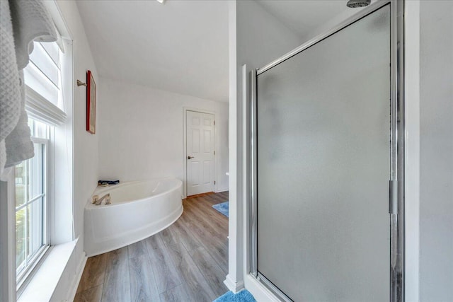 414 Mallard Cove Rd, Moneta, VA 24121 - full bath with healthy amount of natural light, a shower stall, and a bath