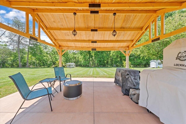 414 Mallard Cove Rd, Moneta, VA 24121 - view of patio with view of scattered trees
