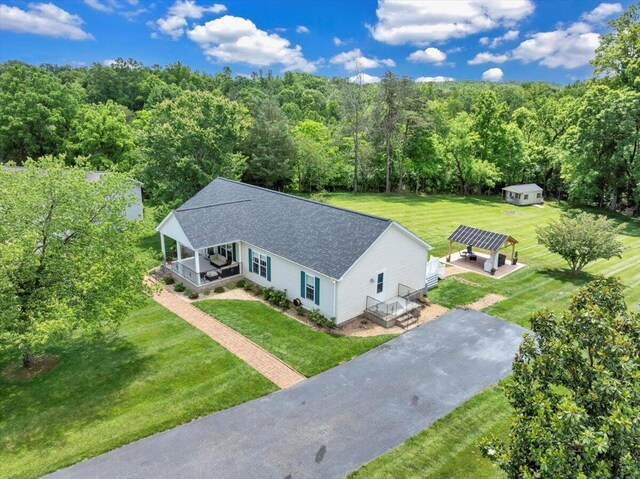 414 Mallard Cove Rd, Moneta, VA 24121 - view of subject property featuring a forest