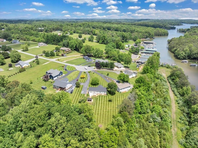 414 Mallard Cove Rd, Moneta, VA 24121 - aerial view of a large body of water and a heavily wooded area
