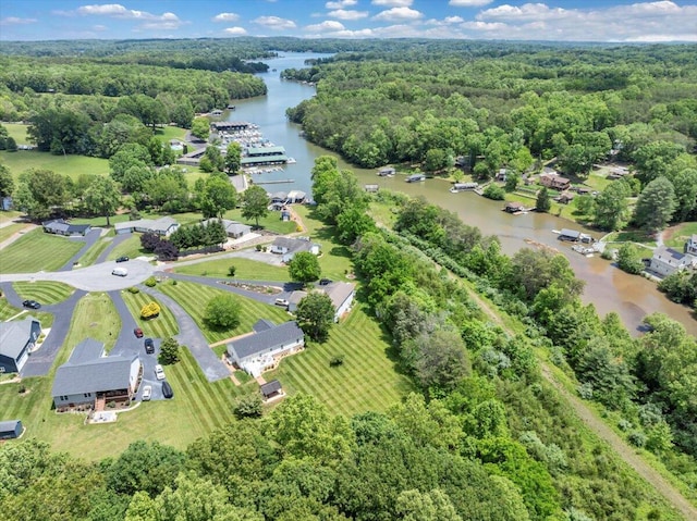 414 Mallard Cove Rd, Moneta, VA 24121 - drone / aerial view of a nearby body of water and a forest