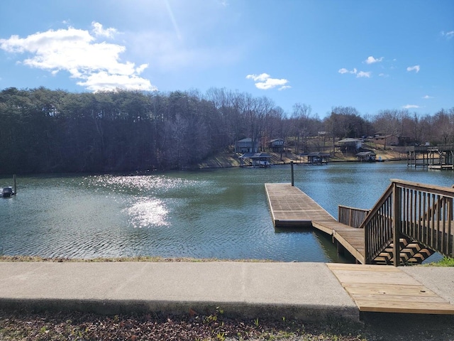 414 Mallard Cove Rd, Moneta, VA 24121 - dock area featuring a water view