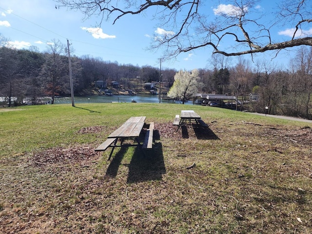 414 Mallard Cove Rd, Moneta, VA 24121 - surrounding community with a water view and a yard