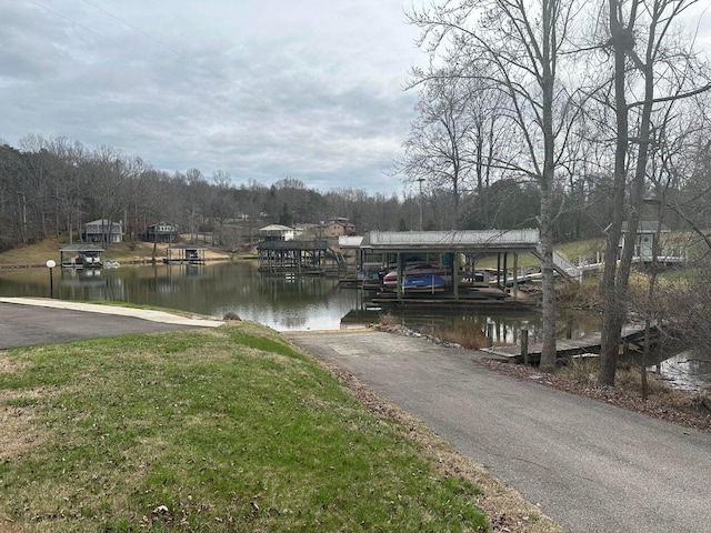 414 Mallard Cove Rd, Moneta, VA 24121 - dock featuring a water view