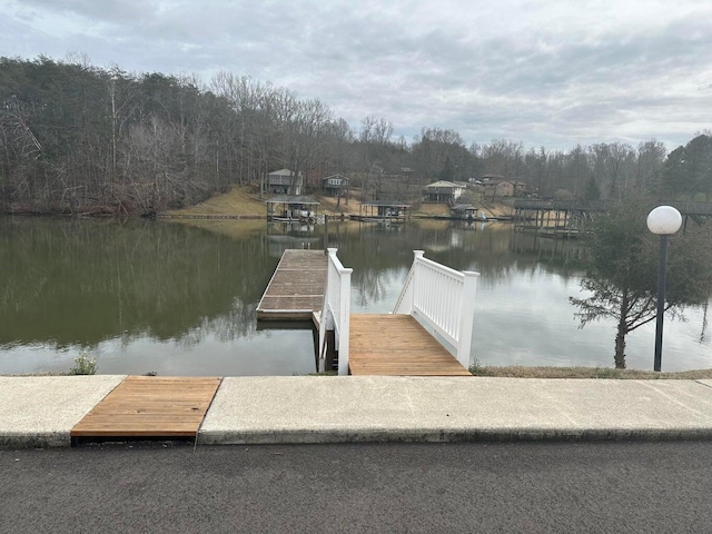 414 Mallard Cove Rd, Moneta, VA 24121 - dock area with a water view and a view of trees