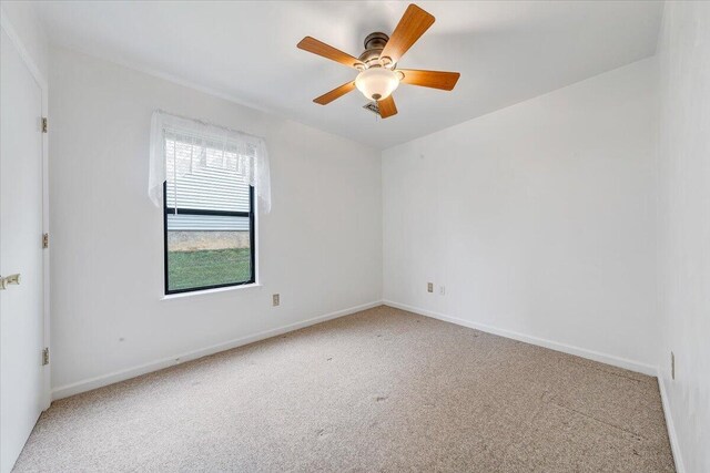 7204 Snowberry Cir, Roanoke, VA 24019 - carpeted spare room featuring baseboards and ceiling fan