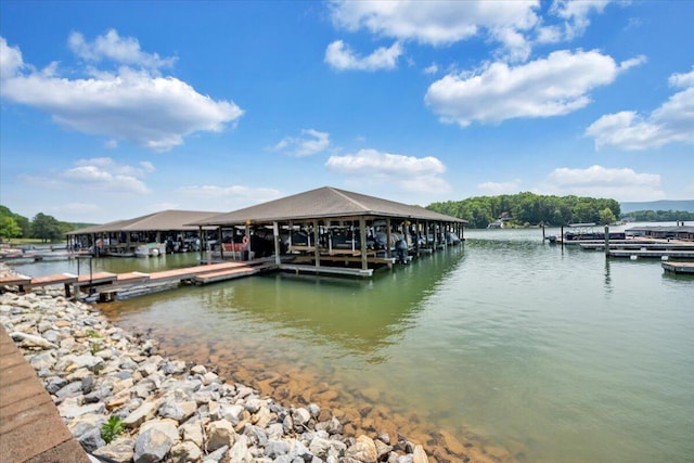 LOT4 Golf View Ct, Huddleston, VA 24104 - dock area featuring a water view and boat lift