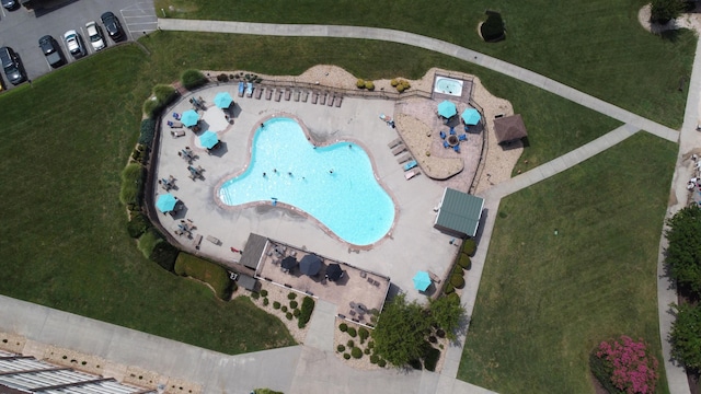 LOT4 Golf View Ct, Huddleston, VA 24104 - aerial view of a pool