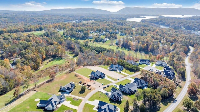 LOT4 Golf View Ct, Huddleston, VA 24104 - aerial view of property's location with a forest and a mountain backdrop