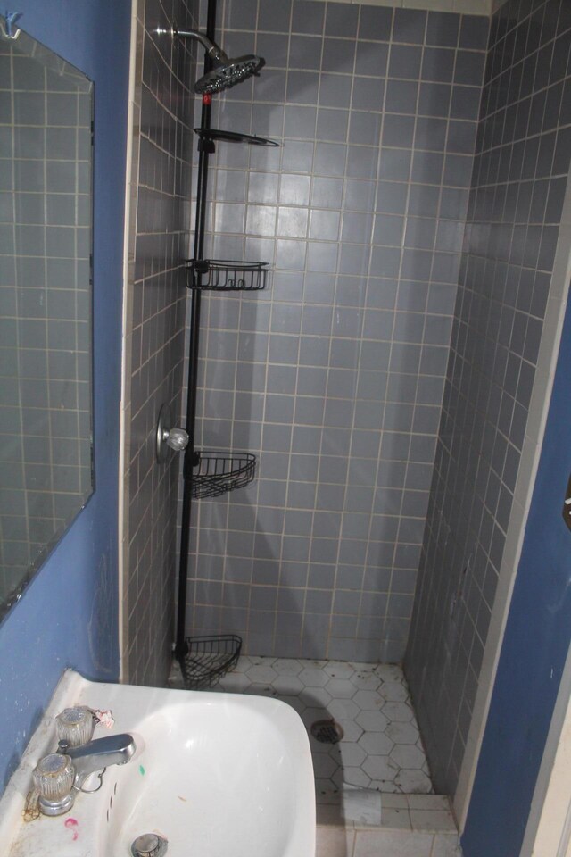 705 Rose Ave, Clifton Forge, VA 24422 - full bath with a stall shower and a sink
