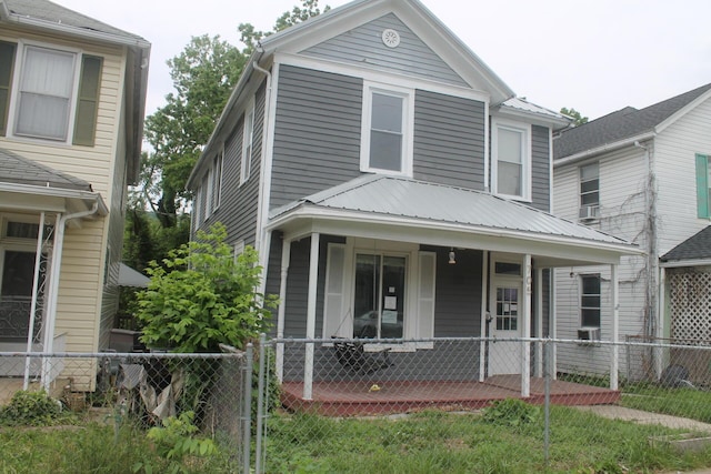 705 Rose Ave, Clifton Forge, VA 24422 - view of front of home featuring a porch and metal roof