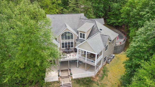 view from above of property