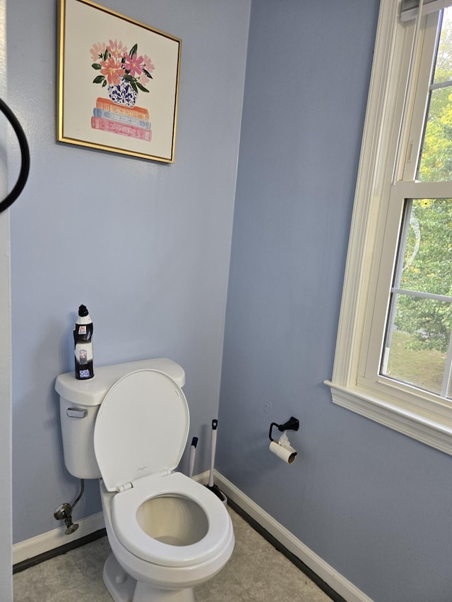 100 View Dr, Goodview, VA 24095 - bathroom featuring baseboards and toilet