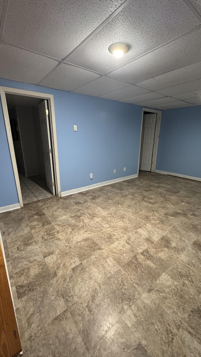 100 View Dr, Goodview, VA 24095 - spare room with a paneled ceiling and baseboards