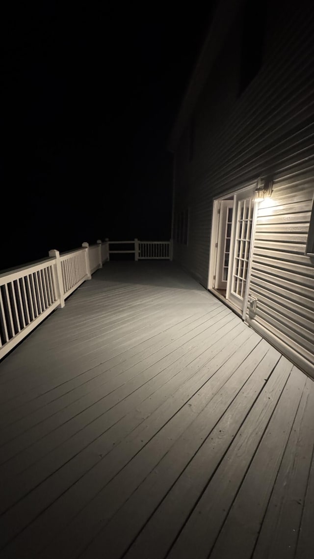 100 View Dr, Goodview, VA 24095 - view of deck at twilight