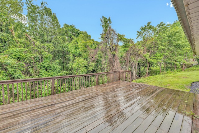 1841 Old Franklin Tpke, Rocky Mount, VA 24151 - wooden deck featuring a yard and a forest view