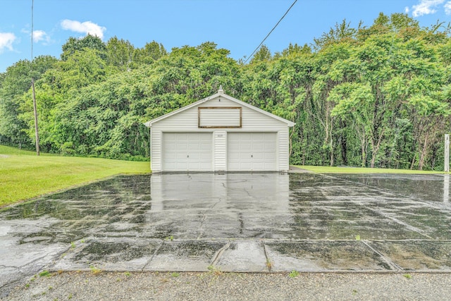 1841 Old Franklin Tpke, Rocky Mount, VA 24151 - detached garage featuring a wooded view