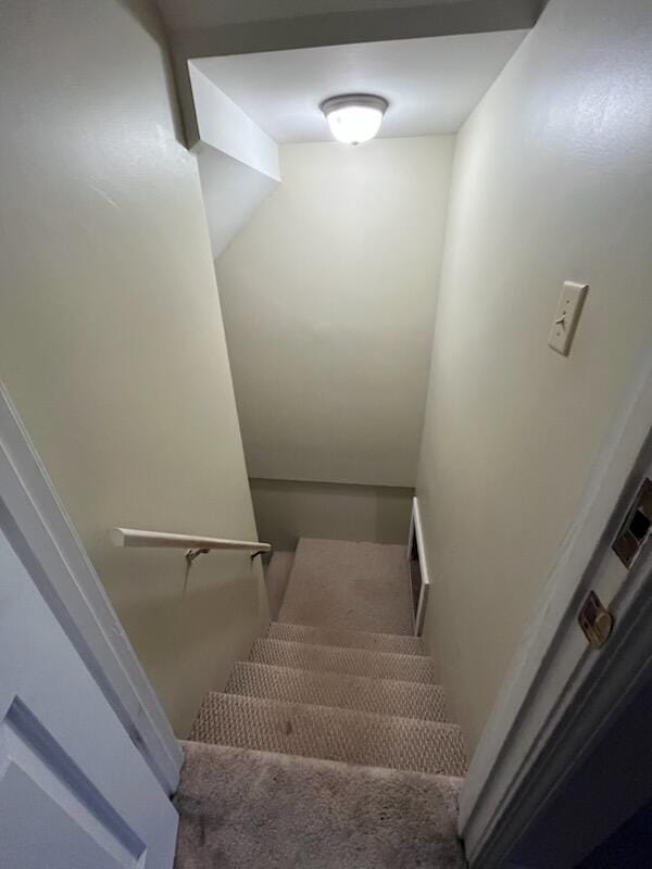 view of stairway